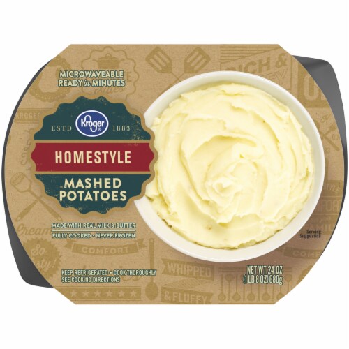 Kroger® Homestyle Mashed Potatoes Tub Perspective: front