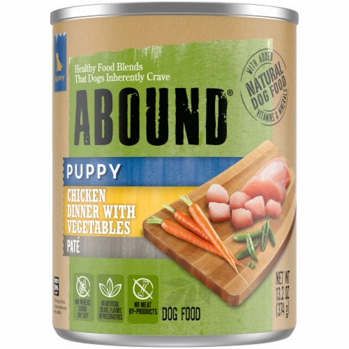 ABOUND Puppy Wet Dog Food Chicken Dinner with Vegetables Pate 13.2 oz Smith s Food and Drug