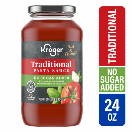 Kroger® No Sugar Added Traditional Pasta Sauce Perspective: front