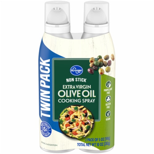 Kroger® Extra Virgin Olive Oil Cooking Spray Twin Pack, 2 ct / 5 fl oz -  Kroger