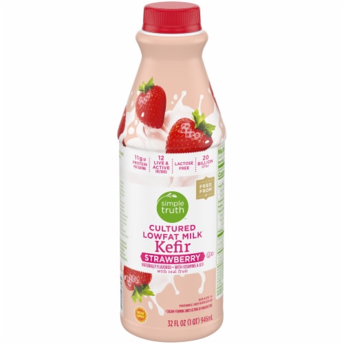 Simple Truth™ Strawberry Cultured Lowfat Milk Kefir Perspective: front