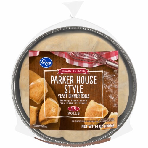 Kroger® Ready to Bake Parker House Style Yeast Dinner Rolls 15 Count Perspective: front