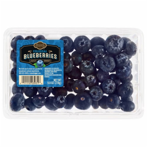 Private Selection® Fresh Colossal Blueberries Perspective: front