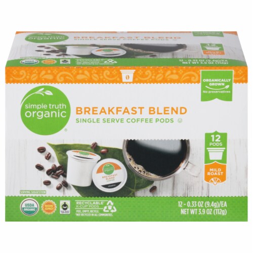Simple Truth Organic® Breakfast Blend Mild Roast Coffee K-Cup Pods Perspective: front