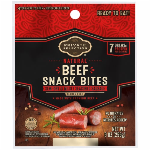 Private Selection® Natural Beef Snack Bites Perspective: front