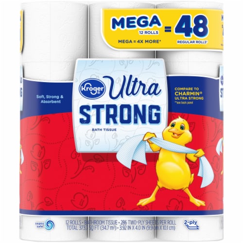 Kroger® Ultra Strong Toilet Paper Mega Roll, 12 rolls - Kroger