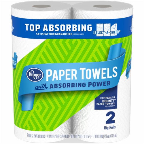 Kroger® Select-A-Sheet Big Paper Towels Perspective: front