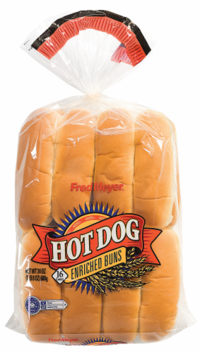 Fred Meyer® Hot Dog Buns 16 Count Perspective: front