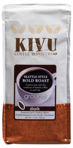 Kivu Seattle-Style Dark Roast Ground Coffee Perspective: front