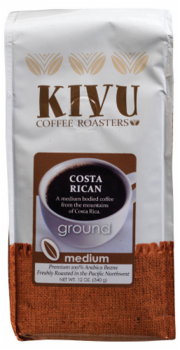Kivu Costa Rican Medium Roast Ground Coffee Perspective: front