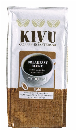 Kivu Breakfast Blend Light Roast Ground Coffee Perspective: front