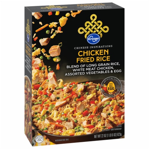 Kroger® Chinese Inspirations Chicken Fried Rice Frozen Meal Perspective: front