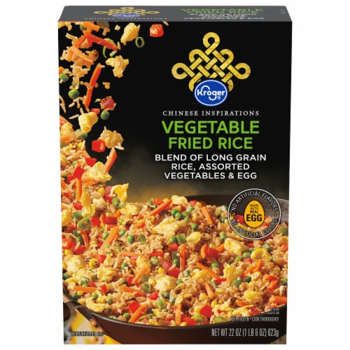 Kroger® Chinese Inspirations Vegetable Fried Rice Frozen Meal Perspective: front