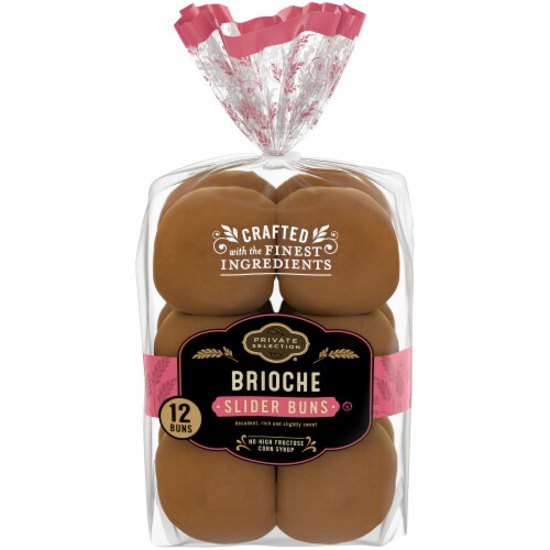 Private Selection® Brioche Slider Buns Perspective: front