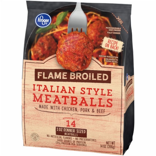 Kroger® Flame Broiled Italian Style Meatballs Perspective: front