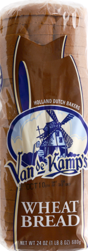 Van De Kamp's Round Top Tender Twist Wheat Bread Perspective: front