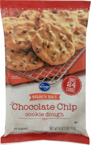 Kroger® Break 'N Bake Chocolate Chip Cookie Dough Perspective: front