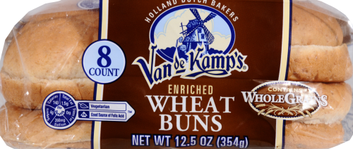 Van de Kamp's Sliced Wheat Buns Perspective: front