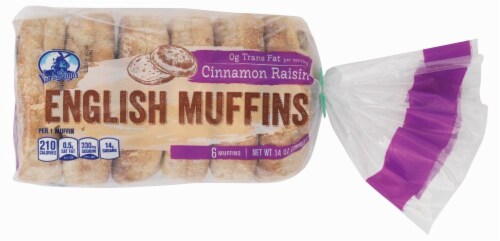 Van de Kamp's Raisin English Muffins Perspective: front
