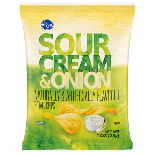 Kroger® Sour Cream & Onion Potato Chips Perspective: front