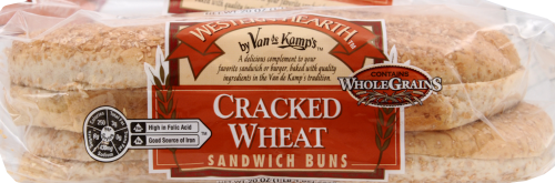 Western Hearth Cracked Wheat Sandwich Buns Perspective: front