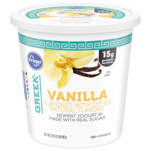 Kroger® Vanilla Flavored Nonfat Greek Yogurt Perspective: front