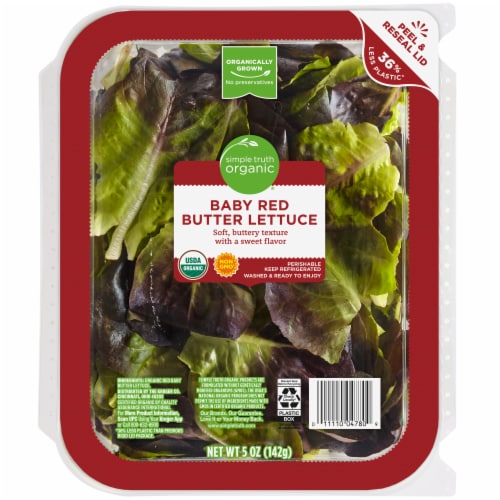 Simple Truth Organic® Baby Red Butter Lettuce Perspective: front