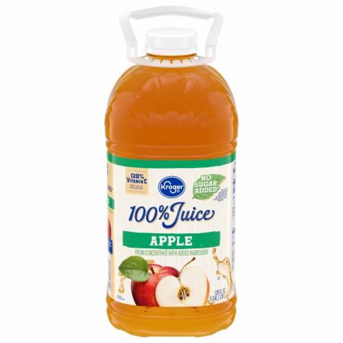 Kroger® 100% Apple Juice From Concentrate Bottle Perspective: front