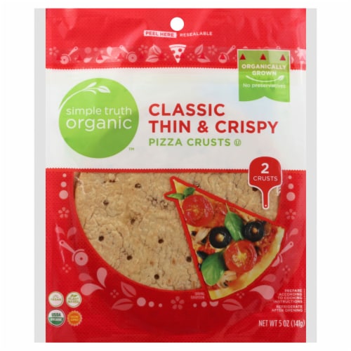 Simple Truth Organic™ Classic Thin & Crispy Pizza Crusts Perspective: front