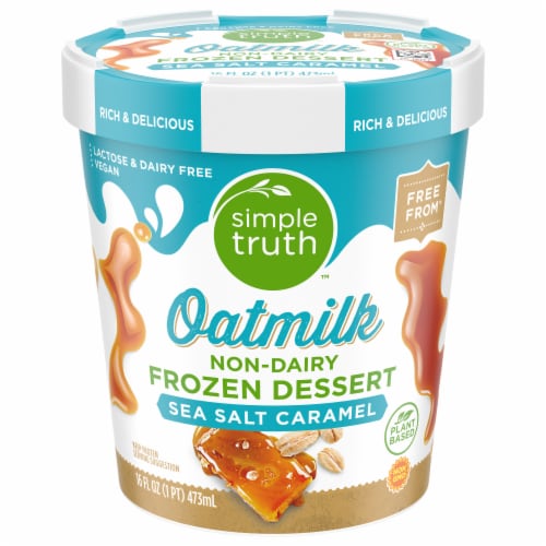 Simple Truth™ Sea Salt Caramel Oatmilk Dairy Free Frozen Dessert Perspective: front