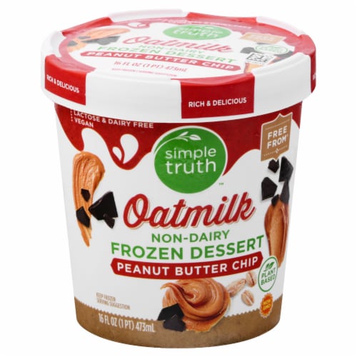 Simple Truth™ Peanut Butter Chip Oatmilk Dairy Free Frozen Dessert Perspective: front
