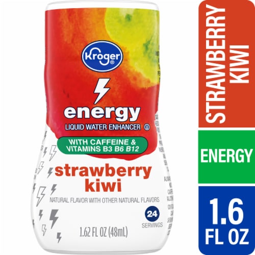Kroger® Energy Strawberry Kiwi Liquid Water Enhancer Perspective: front