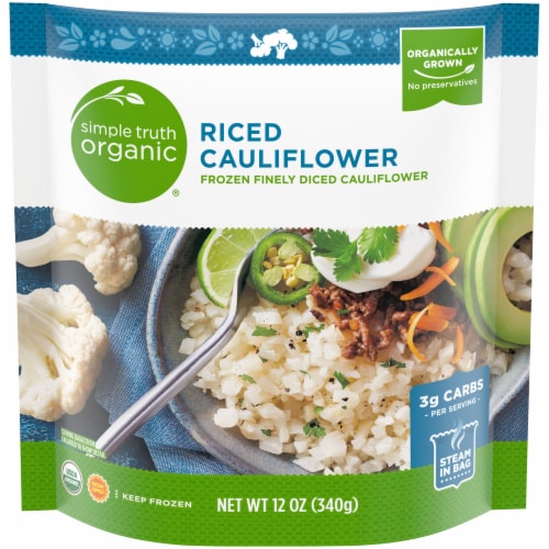 Simple Truth Organic® Frozen Riced Cauliflower Perspective: front