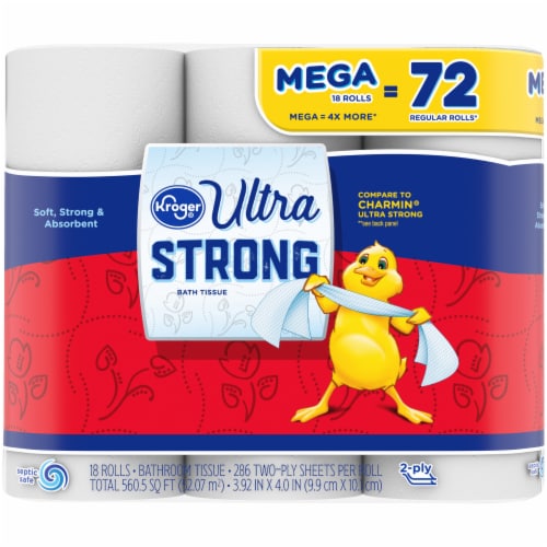 Kroger® Ultra-Strong Mega Bath Tissue, 18 rolls - Mariano’s