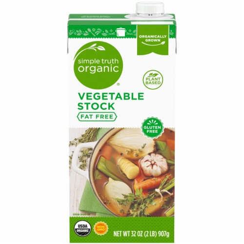 Simple Truth Organic® Fat Free Vegetable Stock Perspective: front