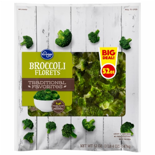 Kroger® Frozen Broccoli Florets Perspective: front