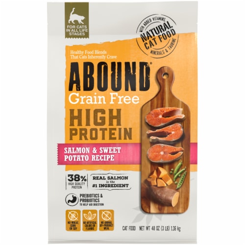 Abound® Grain Free Salmon & Sweet Potato Recipe Dry Cat Food, 3 lb - Kroger