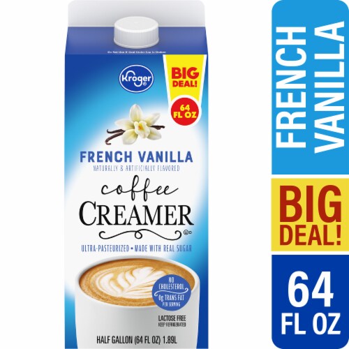 Kroger® French Vanilla Coffee Creamer BIG DEAL! Perspective: front