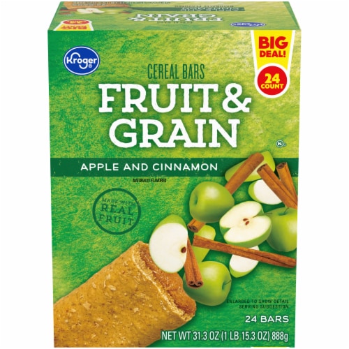 Kroger® Apple Cinnamon Cereal Bars BIG Deal! Perspective: front