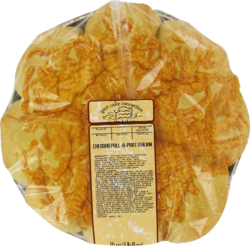 Bakery Fresh Goodness Cheddar Pull Apart Italian Bread Perspective: front
