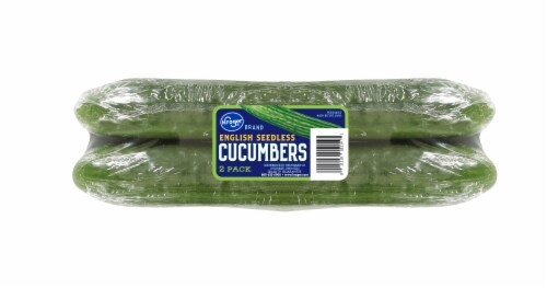 Kroger® English Seedless Cucumbers Perspective: front