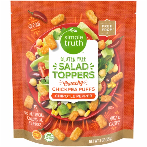 Simple Truth™ Gluten Free Chipotle Pepper Chickpea Puffs Salad Toppers Perspective: front