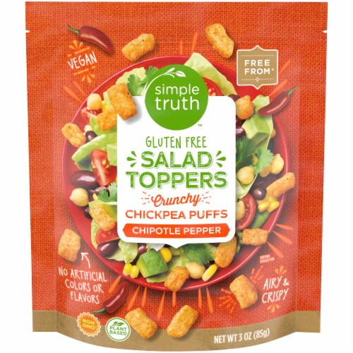 Simple Truth™ Gluten Free Chipotle Pepper Chickpea Puffs Salad Toppers Perspective: front