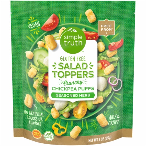 Simple Truth™ Seasoned Herb Chickpea Puffs Salad Toppers Perspective: front