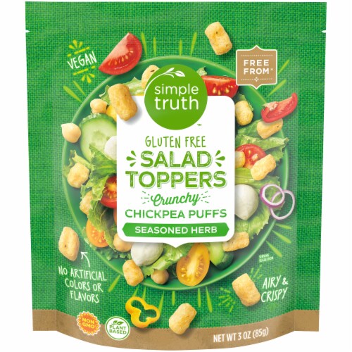 Simple Truth™ Seasoned Herb Chickpea Puffs Salad Toppers Perspective: front