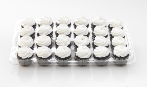 Bakery Fresh Goodness White Iced Chocolate Cupcakes Perspective: front