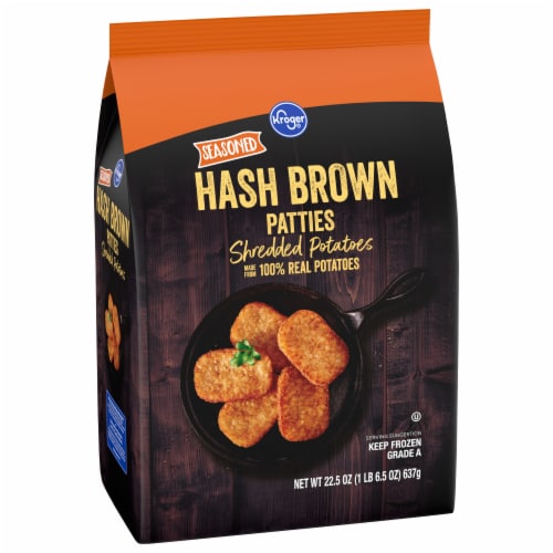 Kroger® Seasoned Hash Brown Shredded Potato Patties Perspective: front