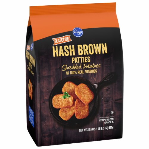 Kroger® Seasoned Hash Brown Shredded Potato Patties Perspective: front