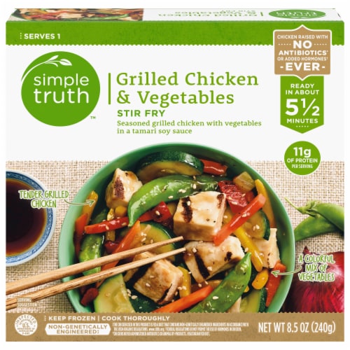 Simple Truth™ Grilled Chicken & Vegetables Stir Fry Frozen Meal Perspective: front