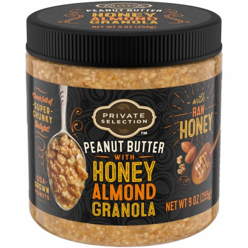 Private Selection Honey Almond Granola Nut Butter Perspective: front